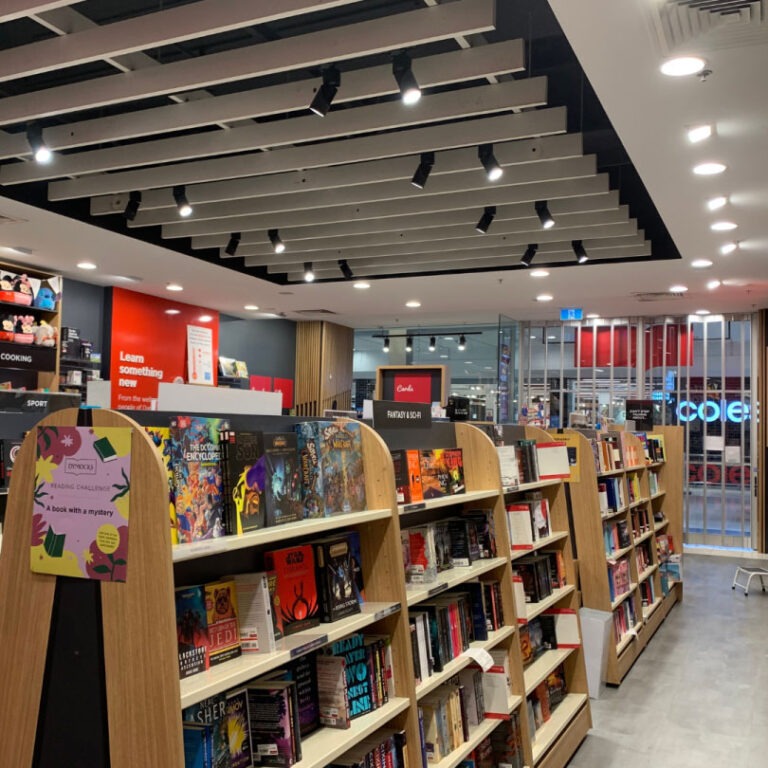 Melbourne Electrician MECS Commercial Electrical Bookstore Lighting